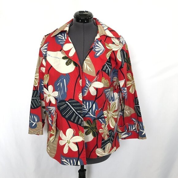Westbound Red Blue Tan White Jacket - Picture 1 of 16